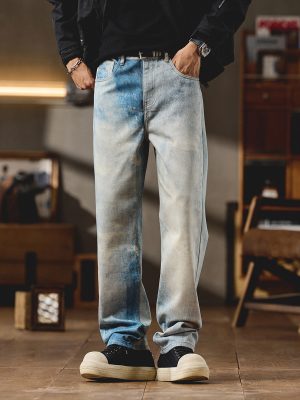 1787566336135412.jpg 6682 Men's 11.8 OZ 3D Digital Printing Slim Fit Straight Jeans