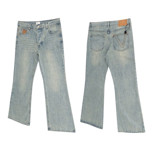 TJ126 Men's 13.6 OZ Mud Vintage Wash Bootcut Jeans
