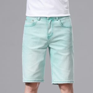 2708 Men's 10.2 OZ Slim Fit Colored Denim Shorts