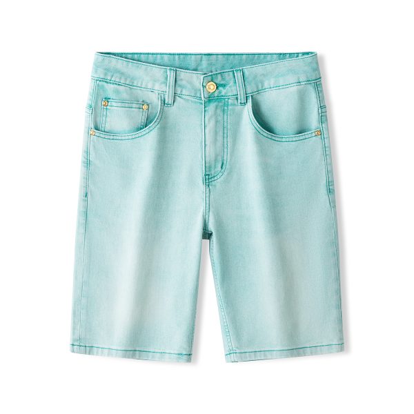 2708 Men's 10.2 OZ Slim Fit Colored Denim Shorts