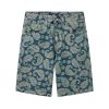 1161 Men's 12.8 OZ 100% Cotton Baggy Paisley Bandana Jacquard Denim Shorts