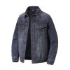 Y1506 Men's Chenille Tone‑on‑Tone Jacquard Denim Jackets