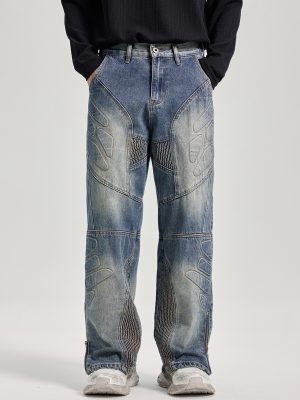 1787823439387106.jpg JK9661 Men's Moto Biker Laser Etching Stitched Embossed Jeans