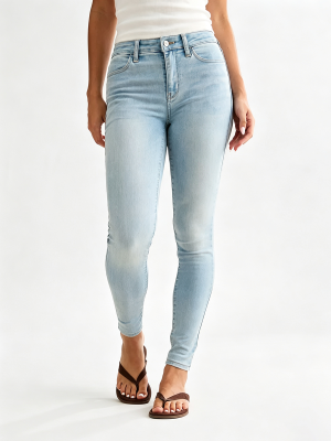 1788123535807401.png Women's Stretch High Rise Skinny Pale Light Blue Enzyme Stone Wash Sandblasted Jeans