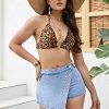 35816 Women's 10.8 OZ Y2K Stretch Silver Metal Studs Denim Skort