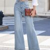 1788157195468758.jpg Women's 11.8 OZ High Rise Wide Leg Raw Frayed Released Hem Jeans