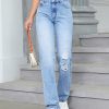 1788169373586445.jpg 35726 Women's 11.5 OZ High Rise Ripped Regular Straight Leg Jeans