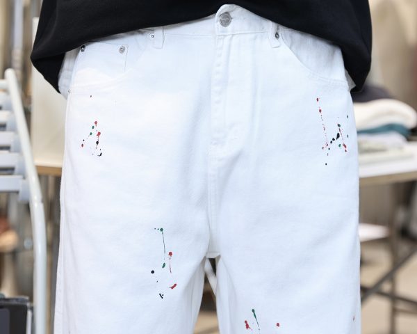 1788599628161989.jpg H3716 Men's 10.6 OZ Wide Leg Raw White Jeans