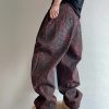 1788611697454881.jpg LBC001 Men's 3D Digital Burgundy Leopard All Over Printing Canvas Pants