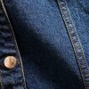 10.5 OZ Big Girls Short Sleeve Western Casual Preppy Stretch Denim Shirt Dresses