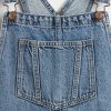 10.2 OZ Big Girls Vintage Workwear Baggy Barrel‑Leg Denim Overalls