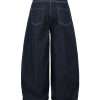 3066 Men's 10.8 OZ Baggy Raw Dark Indigo Denim Pleated Balloon Jeans