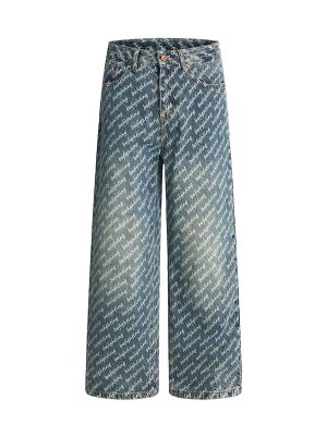 1788833722631434.jpg H3816 Men's 13.7 OZ All‑Over Printing Loose Straight Denim Jeans