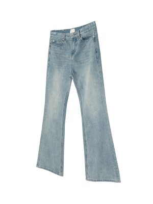 FJ063 Men's 12.8 OZ Light Stone Wash Commuter Style Bootcut Jeans
