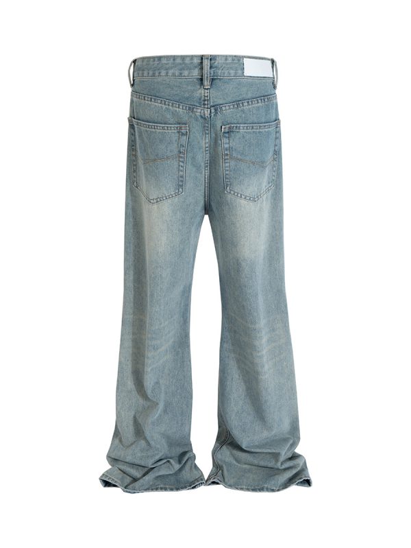 FJ063 Men's 12.8 OZ Light Stone Wash Commuter Style Bootcut Jeans