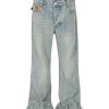 TJ126 Men's 13.6 OZ Mud Vintage Wash Bootcut Jeans