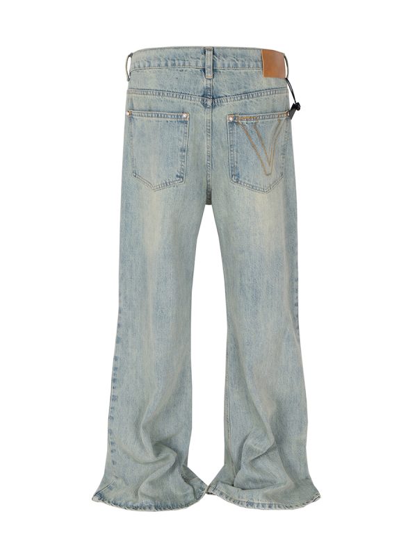 TJ126 Men's 13.6 OZ Mud Vintage Wash Bootcut Jeans