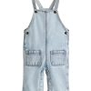 1788963971710820.jpg Baby Girls 9 OZ Lyocell Bib Denim Overalls