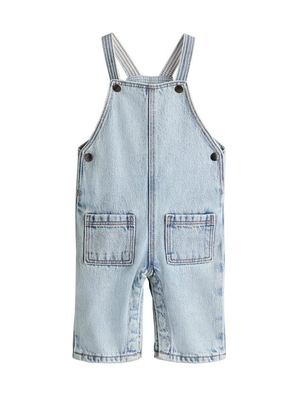 1788963971710820.jpg Baby Girls 9 OZ Lyocell Bib Denim Overalls