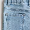 Toddler Boys 9 OZ Minimalist Stretch Slim Fit Straight Leg Rolled Cuff Jeans
