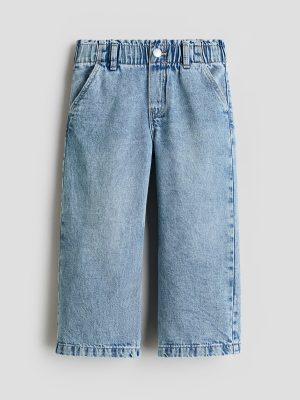 HMKD021  Daisy Wide Leg Paper-Bag Jeans Cotton 100%  2-8