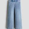 HMKD022  Denim-Look Wide-Leg Jeggings  Cotton 75%, Polyester 19%, Spandex 6%  2-8