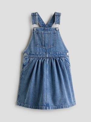 HMKD030  Denim Overall Dress  Cotton 90%, Rayon 10%  2-8
