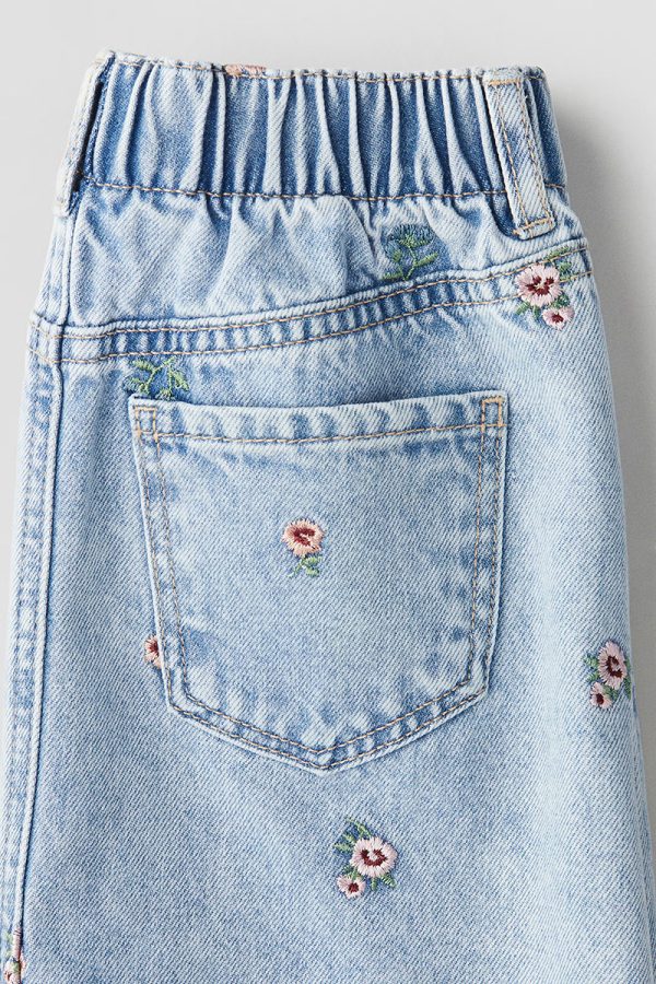 1789056952802980.jpg HMKD041 Embroidered-Detail Denim Skirt Cotton 100% 2-8