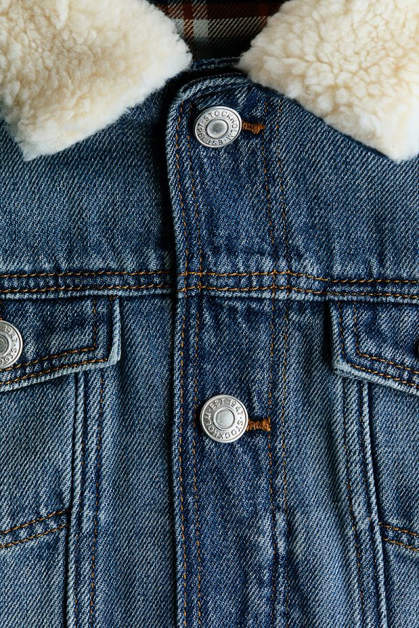 1789067694963027.jpg HMKD049 Denim Jacket with Teddy Fleece Collar ShellCotton 100% ShellCotton 100% Sleeve liningPoly
