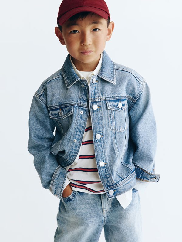MKD048  Denim Jacket  100% Cotton 2-8