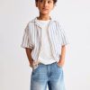 HMKD029  Loose-Fit Denim Shorts  100% Cotton  2-8