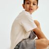 HMKD029  Loose-Fit Denim Shorts  100% Cotton  2-8