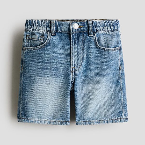 HMKD029  Loose-Fit Denim Shorts  100% Cotton  2-8