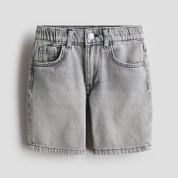 HMKD029  Loose-Fit Denim Shorts  100% Cotton  2-8