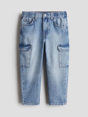 HMKD014  Relaxed Tapered Fit Jeans  Cotton 100%