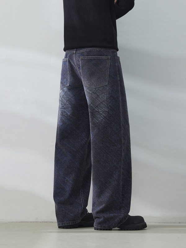 1501 Men's 14.8 OZ Chenille Tone‑on‑Tone Jacquard Straight Jeans