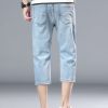 894  Men's 10.8 OZ Stretch Slim Fit Denim 7/10 Length Capris Jeans