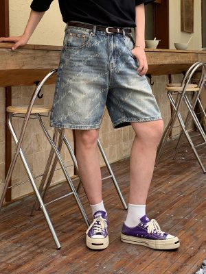 1790069130961511.jpg 6553 Men's Summer 12.7 oz Lyocell Baggy All‑Over Printing Denim Shorts
