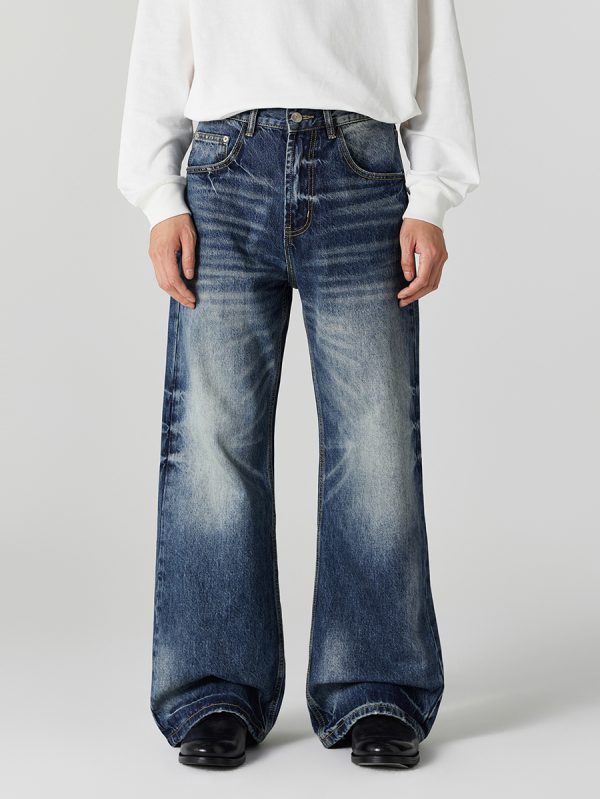 1790222465823031.jpg DL3111 Men's 12.2 OZ Vintage Faded Wash Bootcut Jeans