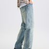 1790235059859899.jpg DZ2017 Men's 11.8 OZ Light Vintage Faded Wash Regular Straight Jeans