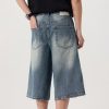 7033  Men's 11.8 OZ Baggy Wide Leg 7/10 Length Denim Capris Jeans