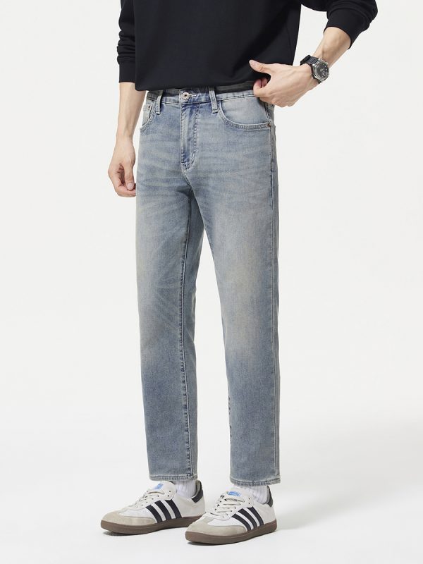 1790370522476013.jpg 5001 Men's 10.8 OZ Stretch Slim Straight 9/10 Ankle Length Jeans