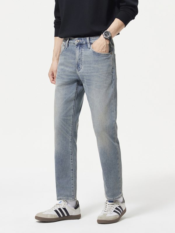 1790370525511004.jpg 5001 Men's 10.8 OZ Stretch Slim Straight 9/10 Ankle Length Jeans