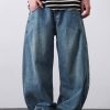 PL2268  Men's 12.8 OZ Vintage Light Wash Baggy Balloon Jeans