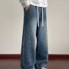 LL693R1  Men's 11 OZ Elastic Waist Winter Fox Fleece Lined Jeans