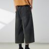 721  Men's Dyed Back‑half Elastic Waistband 8/10 Length Cropped Jeans