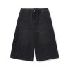 721  Men's Dyed Back‑half Elastic Waistband 8/10 Length Cropped Jeans